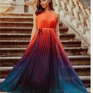 Beautiful Ombré pleated dress